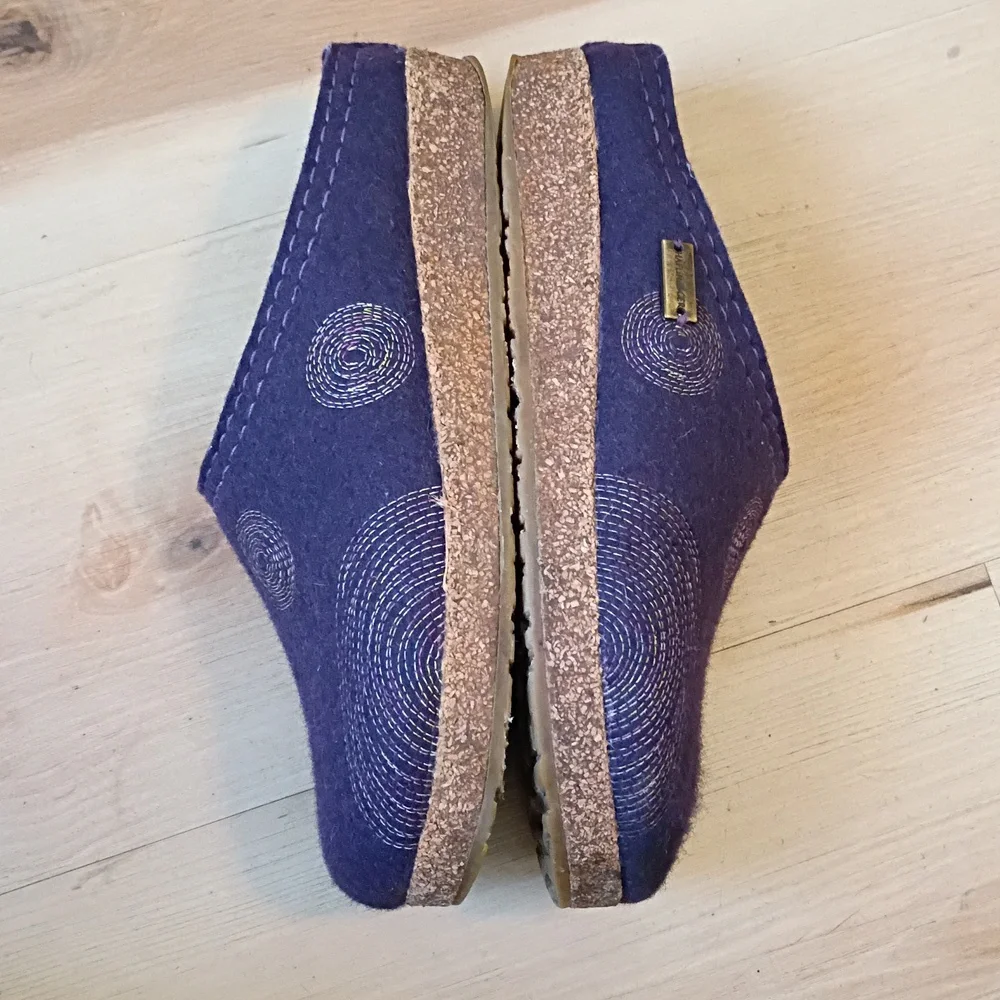 Haflinger Women's Purple Slippers - Picture 4 of 8